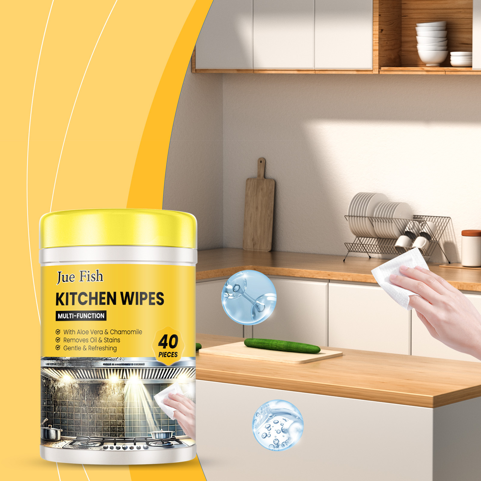 Multi-Surface Kitchen Cleaning Wipes